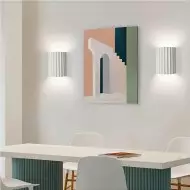 Scandinavian Ribbed Resin Fluted Wall Lamp S92