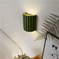 Scandinavian Ribbed Resin Fluted Wall Lamp S92