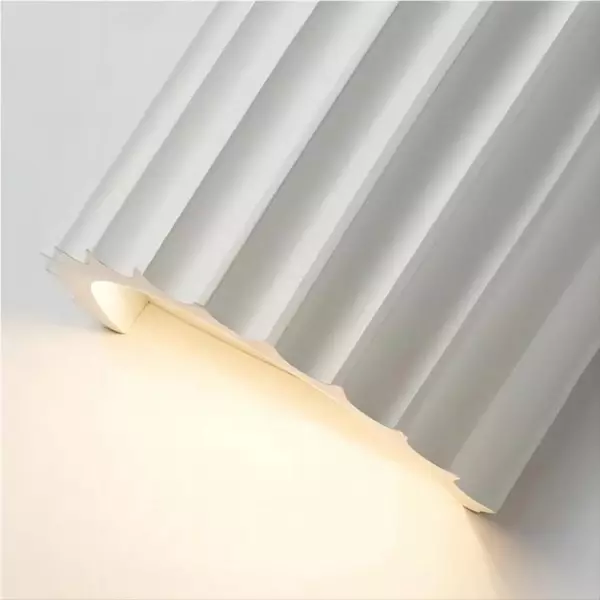 Scandinavian Ribbed Resin Fluted Wall Lamp S92