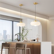 Lampa wisząca ze szkła w stylu vintage Bauhaus S93