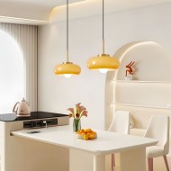 Lampa wisząca ze szkła w stylu vintage Bauhaus S93