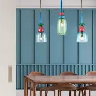 Nordic Kolorowa szklana lampa wisząca Lollipop S97