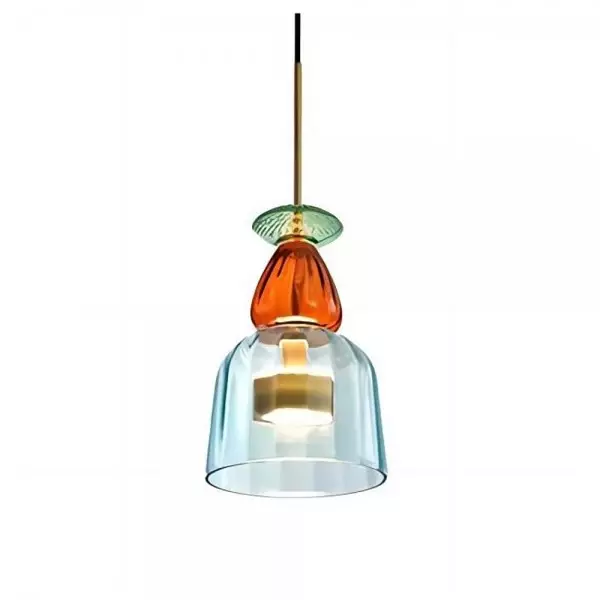 Nordic Kolorowa szklana lampa wisząca Lollipop S97