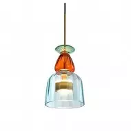 Nordic Kolorowa szklana lampa wisząca Lollipop S97