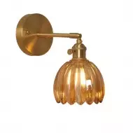 Retro Blumenknospen Tulpenglas Wandlampe S98