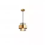 Szklana lampa wisząca w stylu retro z kwiatem hibiskusa S104