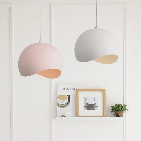 Nordic Macaron Äggskal Metall Pendellampa S105