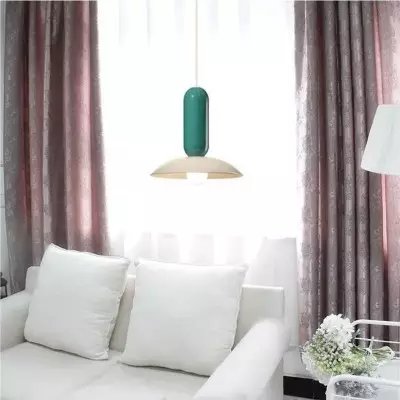 Color Block Frisbee Pau Pendant Lamp S107