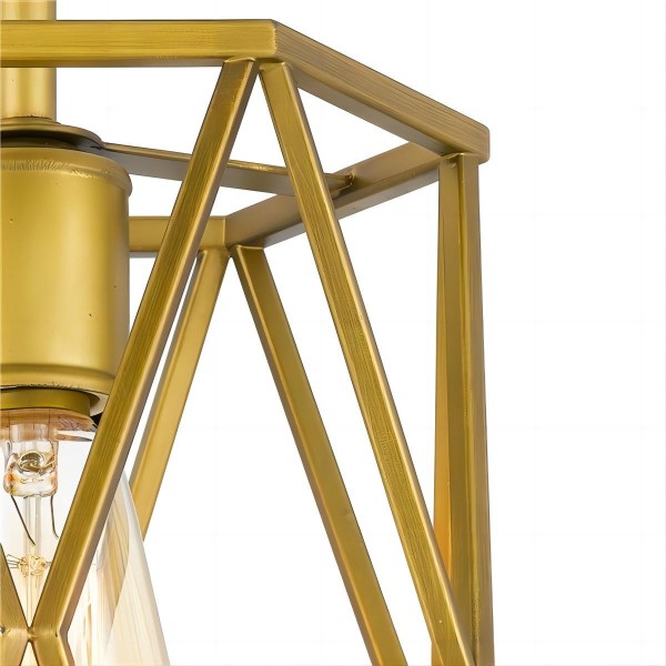 Lampada a sospensione a incandescenza con cilindro a gabbia antica S109