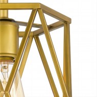 Lampada a sospensione a incandescenza con cilindro a gabbia antica S109