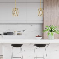 Lampada a sospensione a incandescenza con cilindro a gabbia antica S109