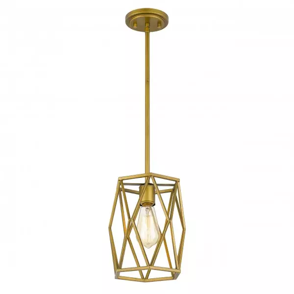 Lampada a sospensione a incandescenza con cilindro a gabbia antica S109