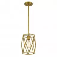 Lampada a sospensione a incandescenza con cilindro a gabbia antica S109