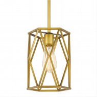 Lampada a sospensione a incandescenza con cilindro a gabbia antica S109