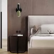 Applique da parete colorata a doppia testa su e giù S113