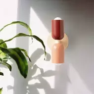 Applique da parete colorata a doppia testa su e giù S113