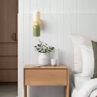 Applique da parete colorata a doppia testa su e giù S113