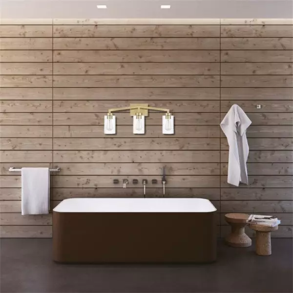 Teollinen sylinterimäinen messinkiseinävalaisin kylpyhuoneeseen S114