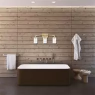 Teollinen sylinterimäinen messinkiseinävalaisin kylpyhuoneeseen S114