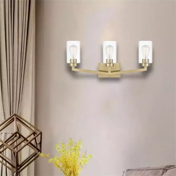 Teollinen sylinterimäinen messinkiseinävalaisin kylpyhuoneeseen S114