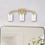 Teollinen sylinterimäinen messinkiseinävalaisin kylpyhuoneeseen S114