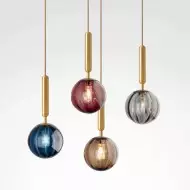 Pohjoismainen lasimaalauspalloriippuvalaisin S117