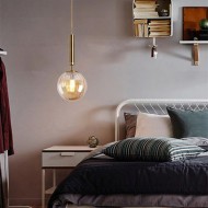 Pohjoismainen lasimaalauspalloriippuvalaisin S117