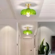 Szklana lampa sufitowa w stylu retro płatkowym S118