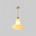 Art Deco Large Rice Paper E Pendel Light S128