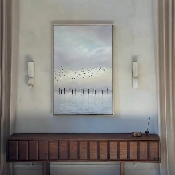 Moderni ylellinen alabasteri seinävalaisin S126