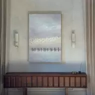 Moderni ylellinen alabasteri seinävalaisin S126