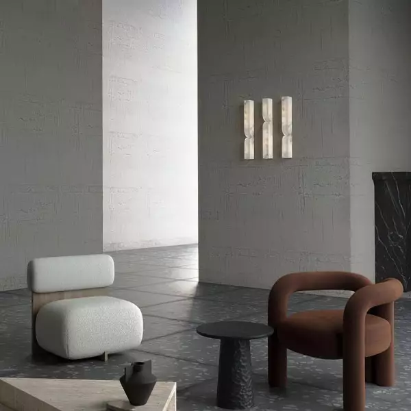 Moderni ylellinen alabasteri seinävalaisin S126