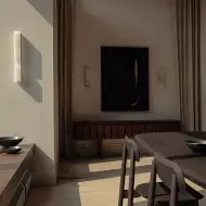 Moderni ylellinen alabasteri seinävalaisin S126