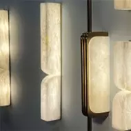 Moderni ylellinen alabasteri seinävalaisin S126