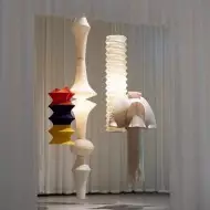 Art Deco Large Rice Paper E Pendel Light S128