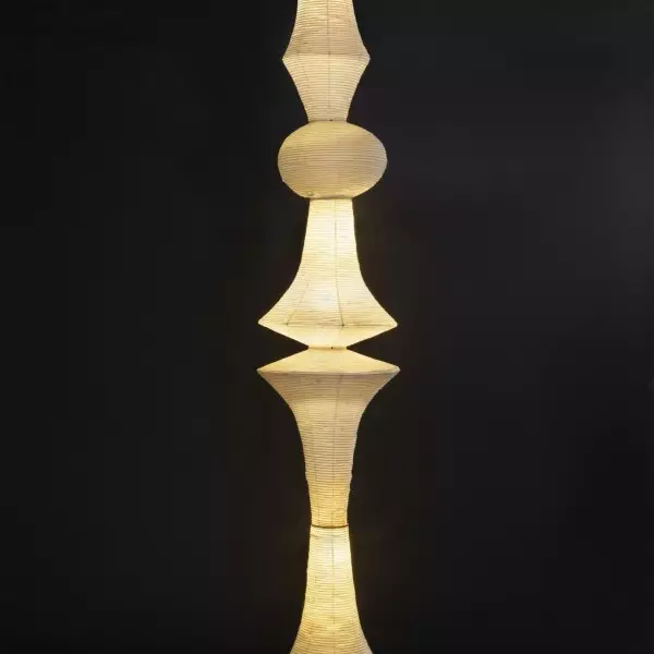 Art Deco Large Rice Paper E Pendel Light S128