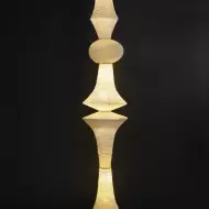 Art Deco Large Rice Paper E Pendel Light S128