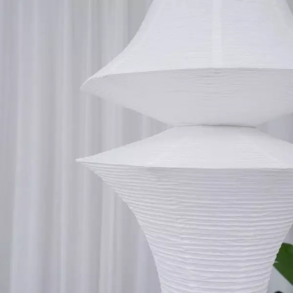 Art Deco Large Rice Paper E Pendel Light S128