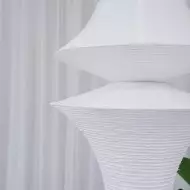 Art Deco Large Rice Paper E Pendel Light S128