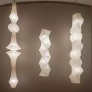 Art Deco Large Rice Paper E Pendel Light S128