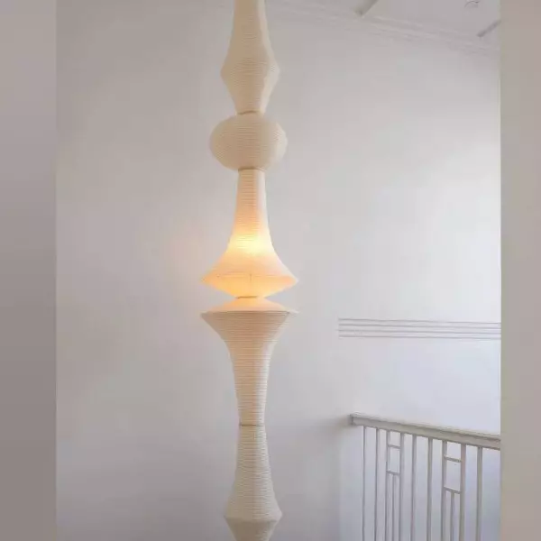 Art Deco Large Rice Paper E Pendel Light S128