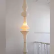 Art Deco Large Rice Paper E Pendel Light S128