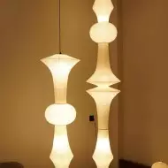 Art Deco Large Rice Paper E Pendel Light S128