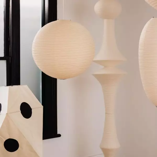 Art Deco Large Rice Paper E Pendel Light S128