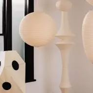 Art Deco Large Rice Paper E Pendel Light S128