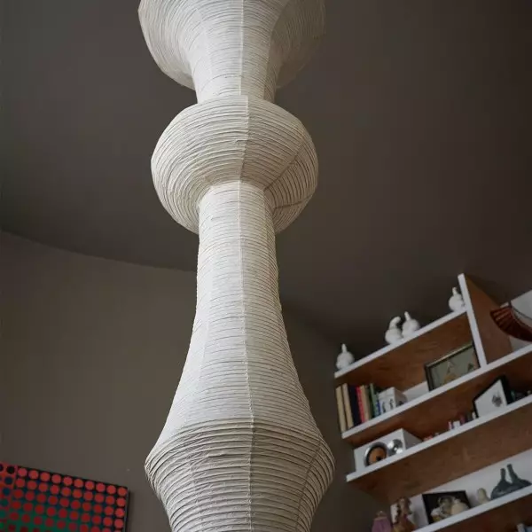 Art Deco Large Rice Paper E Pendel Light S128