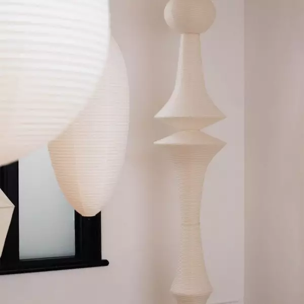 Art Deco Large Rice Paper E Pendel Light S128