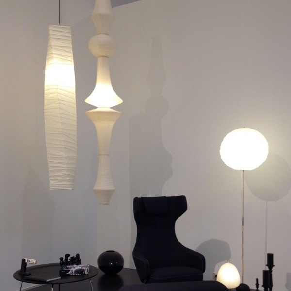 Art Deco Large Rice Paper E Pendel Light S128