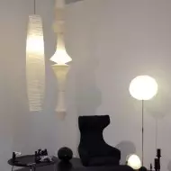 Art Deco Large Rice Paper E Pendel Light S128