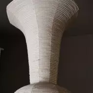 Art Deco Large Rice Paper E Pendel Light S128